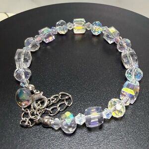 Elegant Iridescent AB Crystal Bracelet
